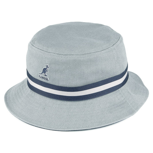 Chapeau Bob Stripe Lahinch gris clair KANGOL