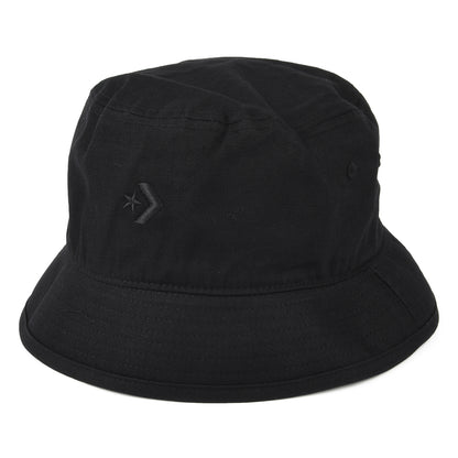 Chapeau Bob en Coton Sergé à Chevrons noir CONVERSE