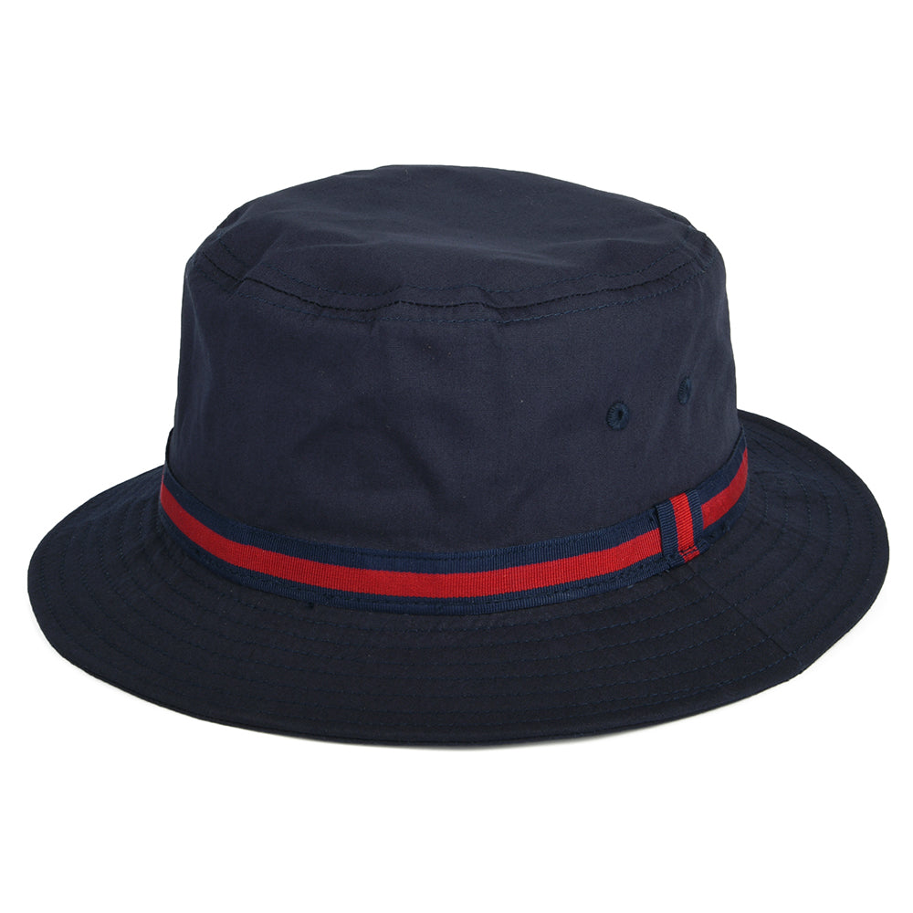 Chapeau Bob Hydrofuge à Rayures bleu marine DORFMAN PACIFIC