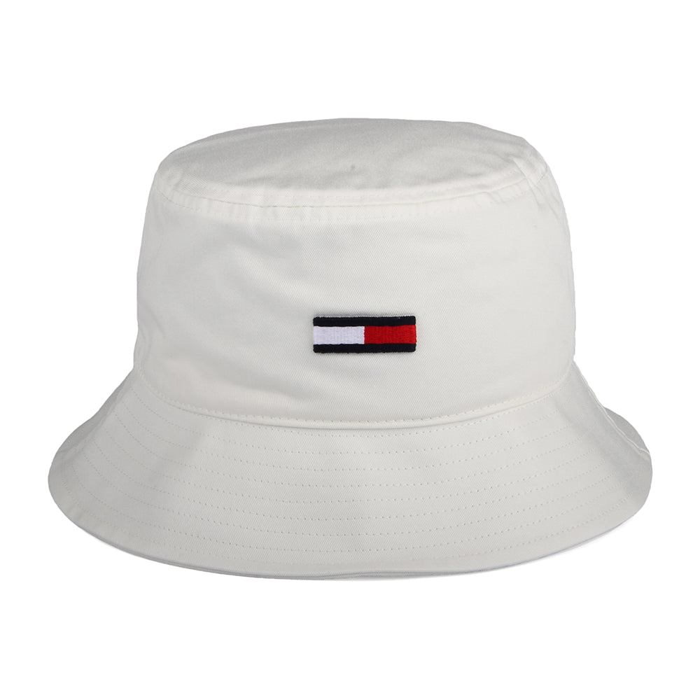 Chapeau Bob en Coton Bio TJW Flag ecru TOMMY HILFIGER