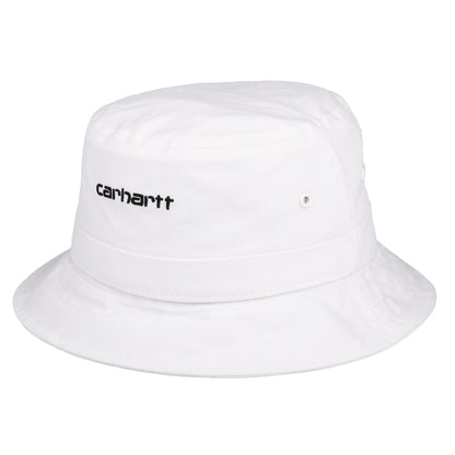 Chapeau Bob en Toile de Coton Script blanc CARHARTT WIP
