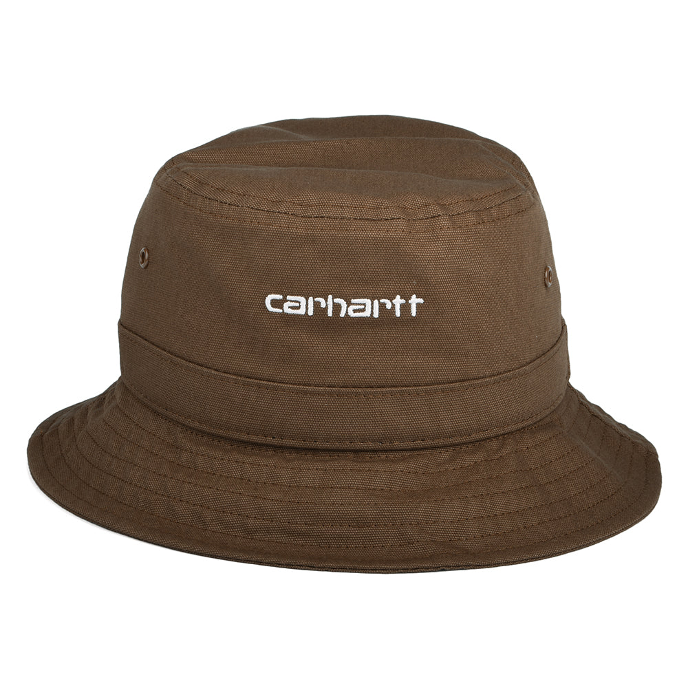 Chapeau Bob en Toile de Coton Script marron CARHARTT WIP