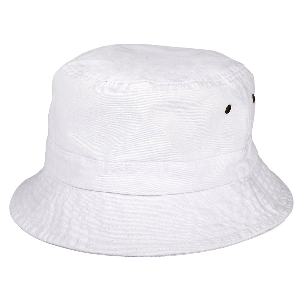 Chapeau Bob en Coton Pliable blanc JAXON & JAMES