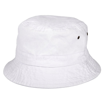 Chapeau Bob en Coton Pliable blanc JAXON & JAMES