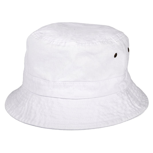 Chapeau Bob en Coton Pliable blanc JAXON & JAMES