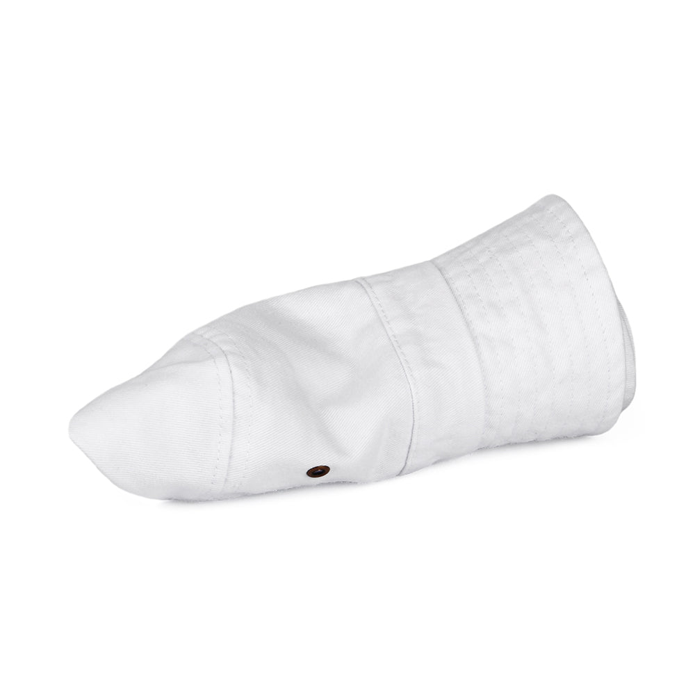 Chapeau Bob en Coton Pliable blanc JAXON & JAMES