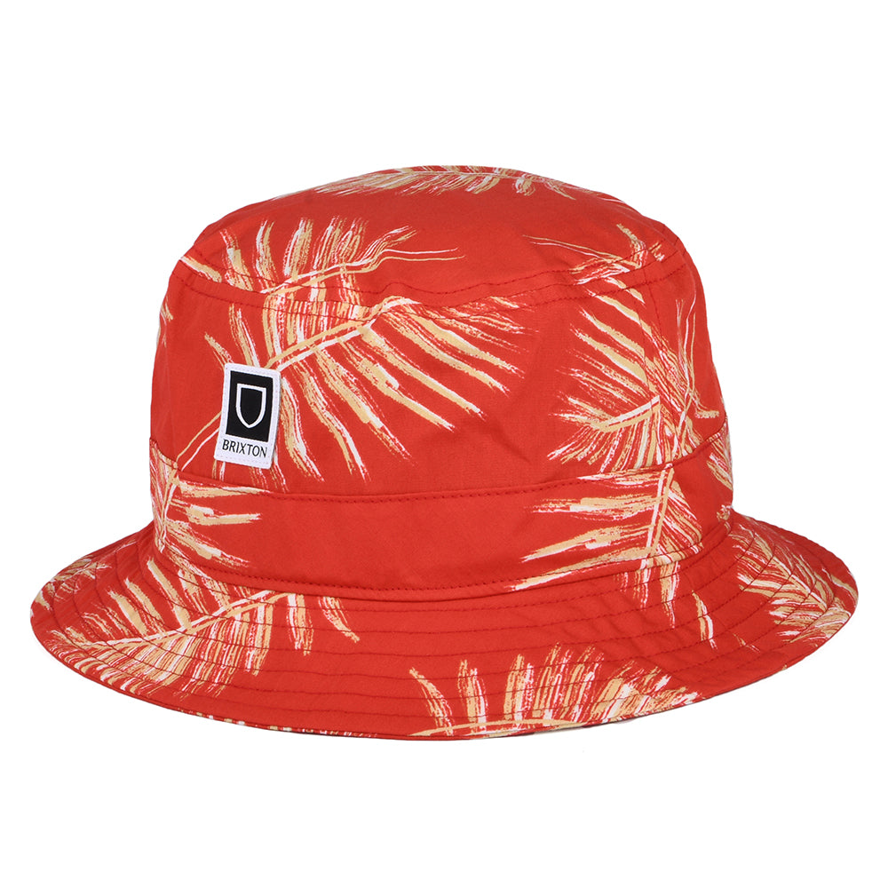 Chapeau Bob en Coton Pliable Beta Aloha rouge BRIXTON