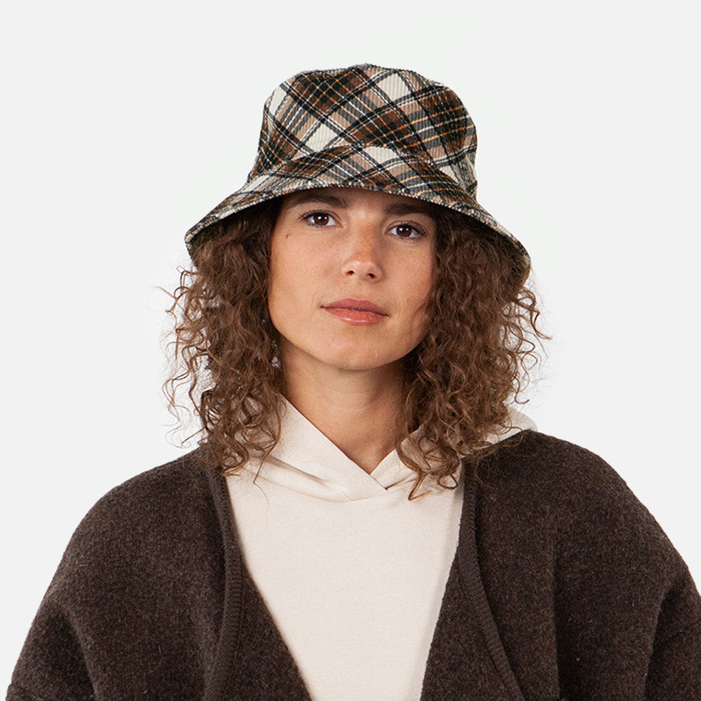 Chapeau Bob à Carreaux Denetti marron BARTS