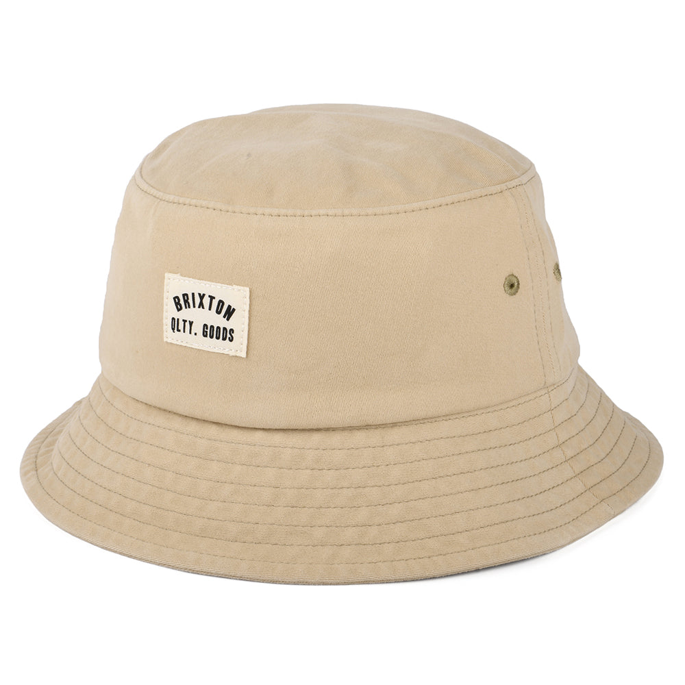 Chapeau Bob Délavé Pliable Woodburn sable BRIXTON