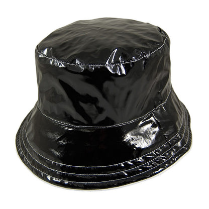 Chapeau Bob Réversible en Vinyle Luciella noir SCALA
