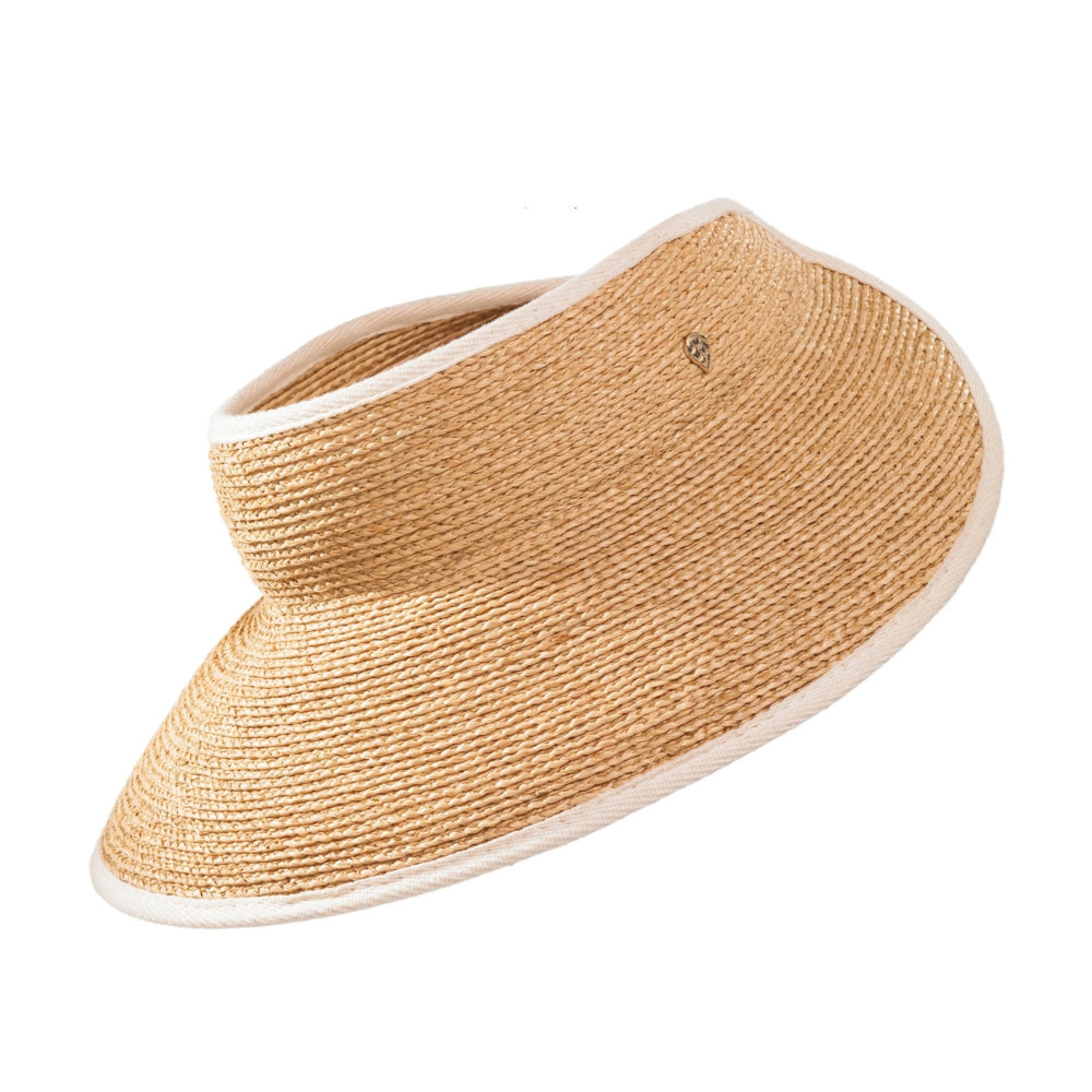 Chapeau Visière Mita en Raphia naturel HELEN KAMINSKI