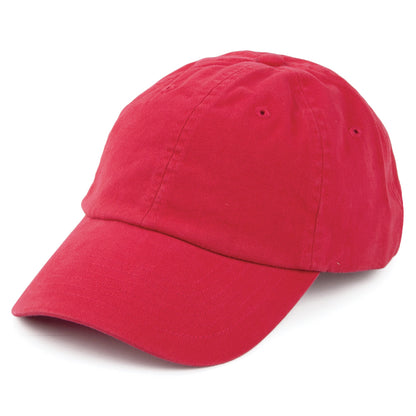 Casquette en Coton Délavé rouge