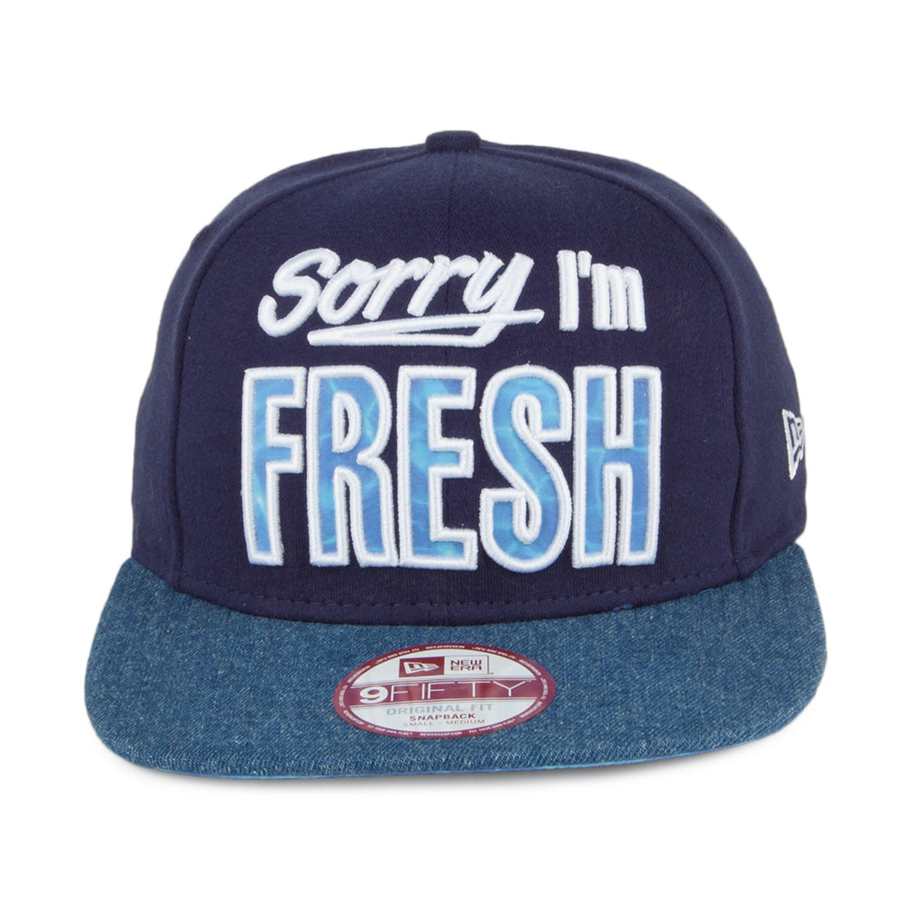 Casquette 9FIFTY Fresh Infill Sorry I'm Fresh bleu marine-bleu NEW ERA