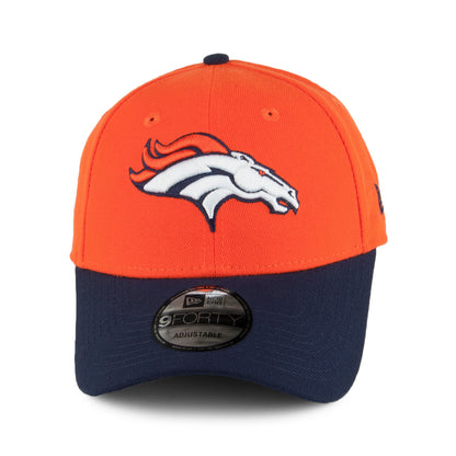 Casquette 9FORTY The League Denver Broncos orange-bleu marine NEW ERA