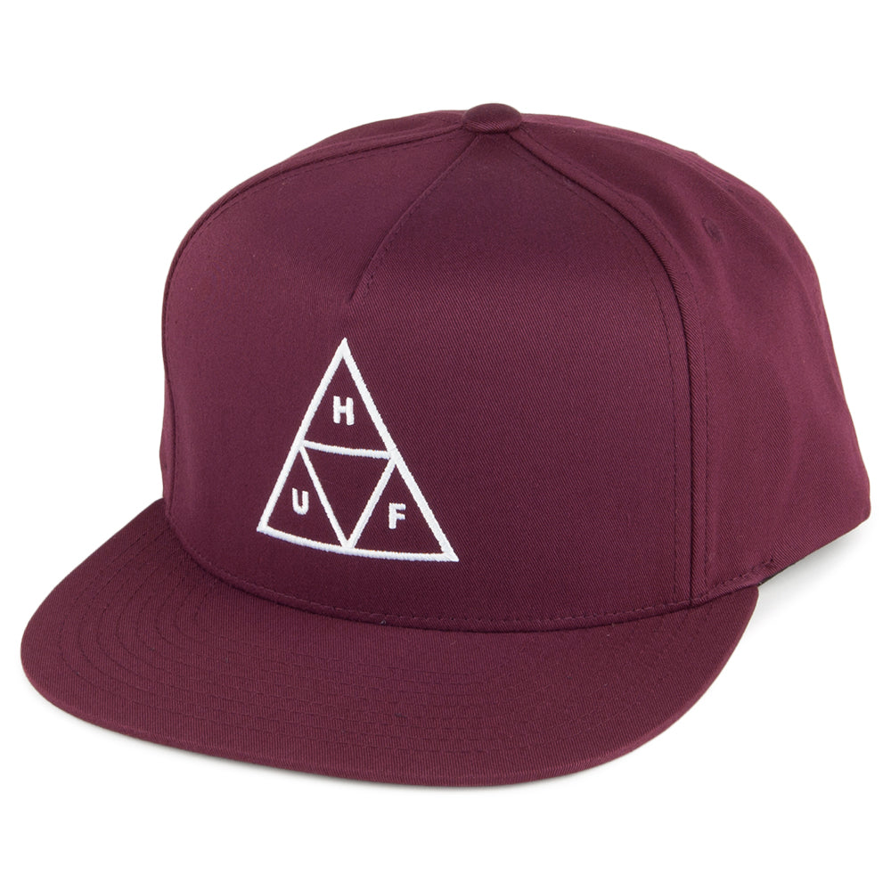 Casquette Snapback Triple Triangle bordeaux HUF