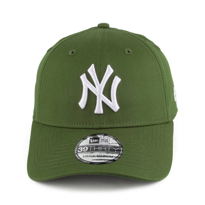 Casquette 39THIRTY MLB League Essential New York Yankees olive-blanc NEW ERA