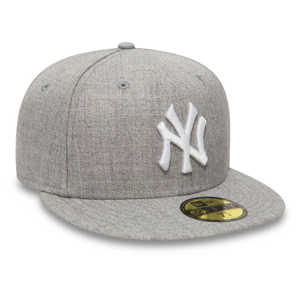 Casquette 59FIFTY MLB League essential New York Yankees gris chiné NEW ERA