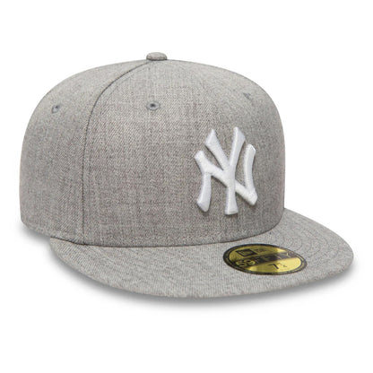 Casquette 59FIFTY MLB League essential New York Yankees gris chiné NEW ERA