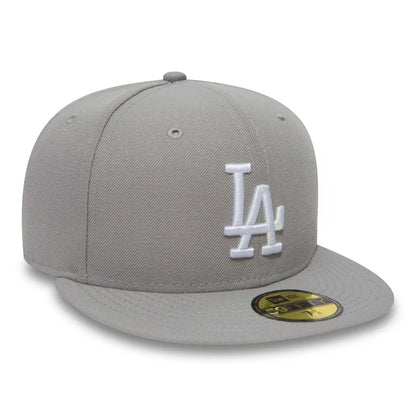 Casquette 59FIFTY MLB League Basic L.A. Dodgers gris NEW ERA