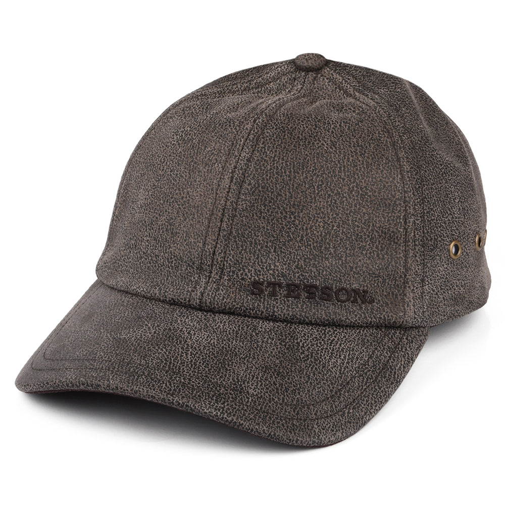 Casquette en Cuir marron STETSON