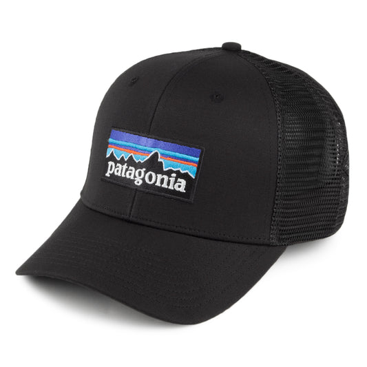 Casquette Trucker en Coton Bio P-6 Logo noir PATAGONIA
