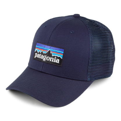 Casquette Trucker en Coton Bio P-6 Logo bleu marine PATAGONIA