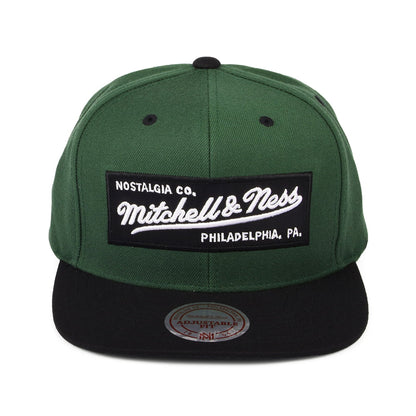 Casquette Snapback Box Logo olive-noir MITCHELL & NESS