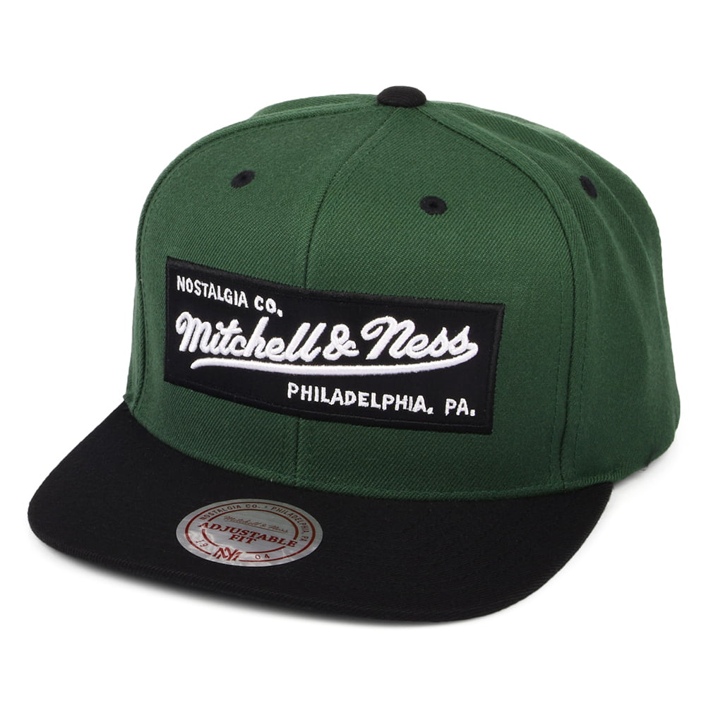 Casquette Snapback Box Logo olive-noir MITCHELL & NESS