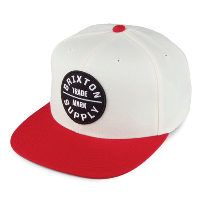 Casquette Snapback Oath III blanc-rouge BRIXTON