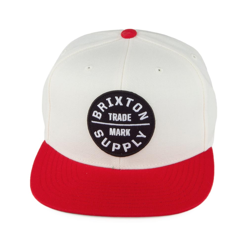 Casquette Snapback Oath III blanc-rouge BRIXTON