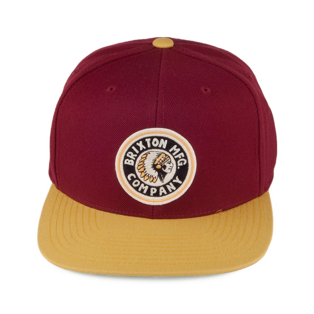 Casquette Snapback Rival bordeaux-jaune BRIXTON