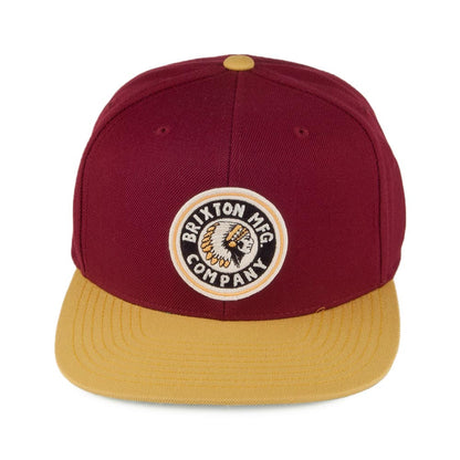 Casquette Snapback Rival bordeaux-jaune BRIXTON