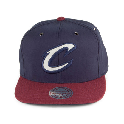 Casquette Terrain Cleveland Cavaliers bleu marine-bordeaux MITCHELL & NESS