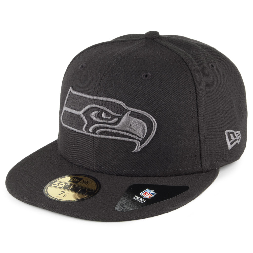 Casquette 59FIFTY Black Graphite Seattle Seahawks noir-gris NEW ERA