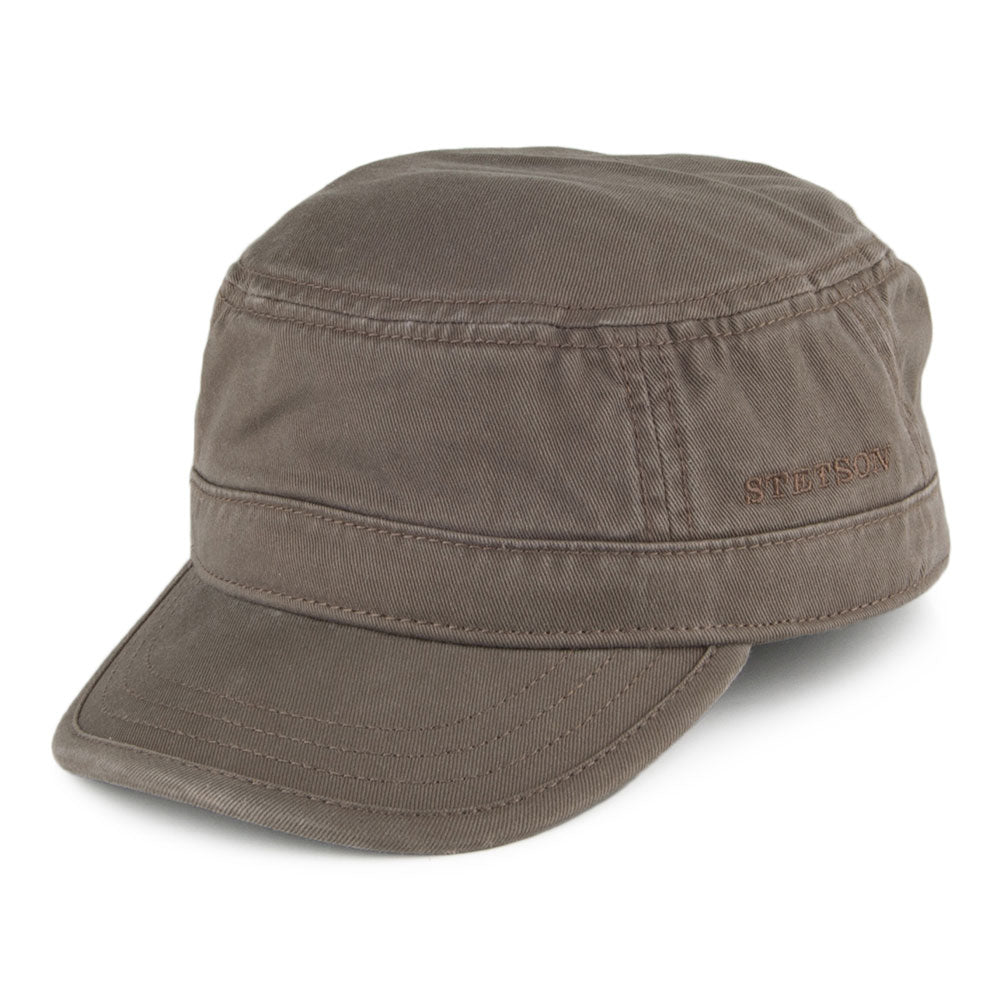 Casquette Militaire en Coton khaki STETSON