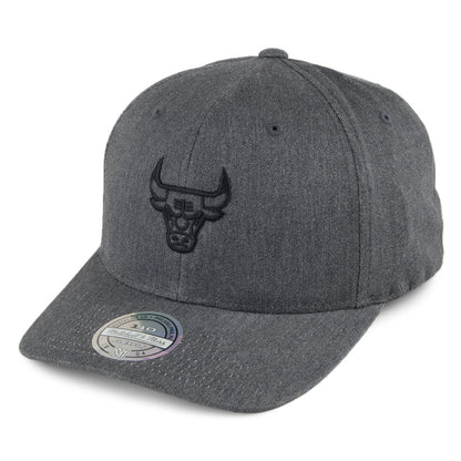 Casquette Snapback Heather Melange 110 Chicago Bulls noir délavé MITCHELL & NESS