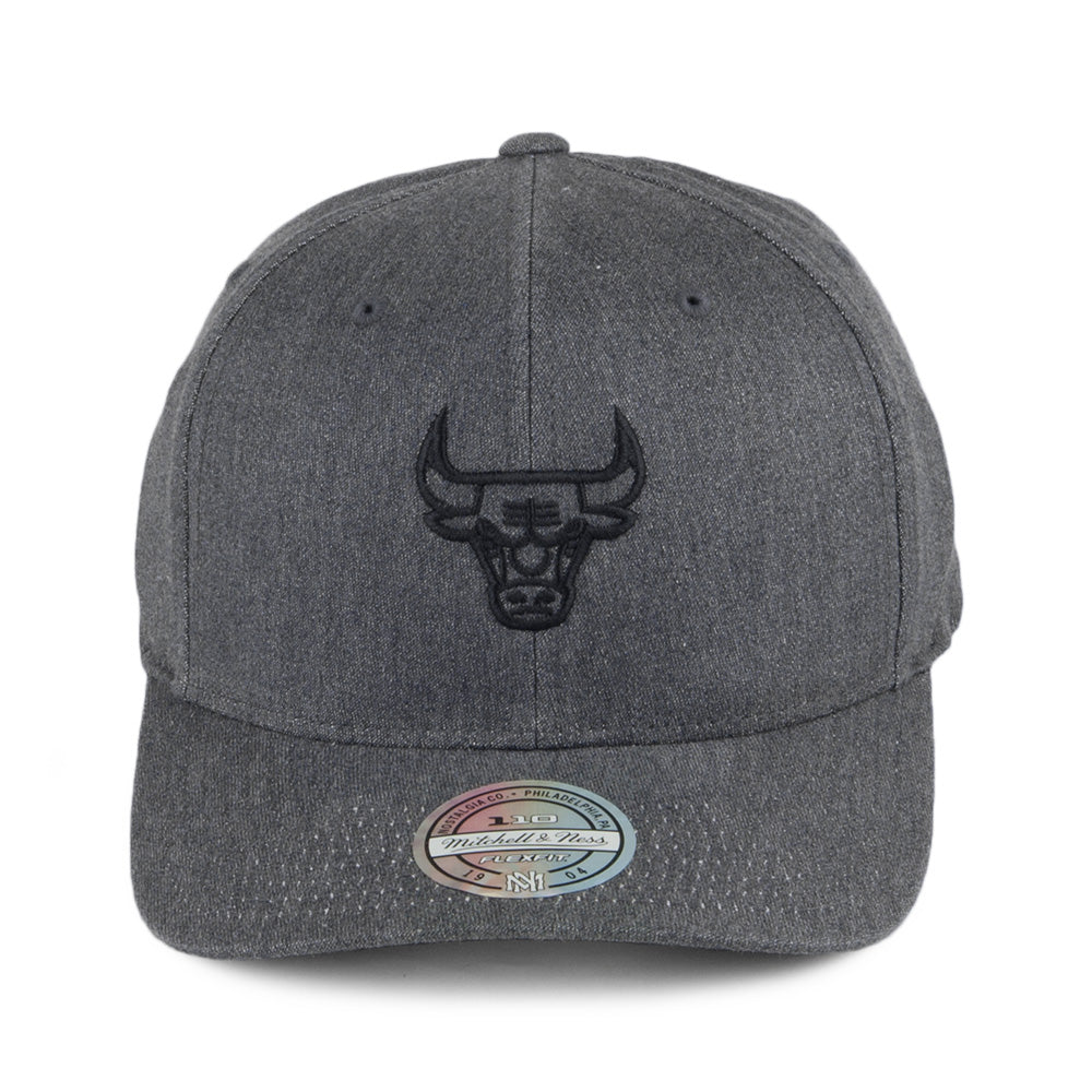 Casquette Snapback Heather Melange 110 Chicago Bulls noir délavé MITCHELL & NESS