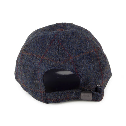 Casquette en HARRIS TWEED bleu-marron FAILSWORTH
