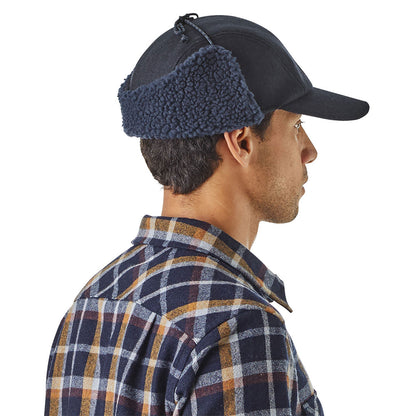 Casquette avec Protège-Oreilles en Laine Recyclée bleu marine PATAGONIA