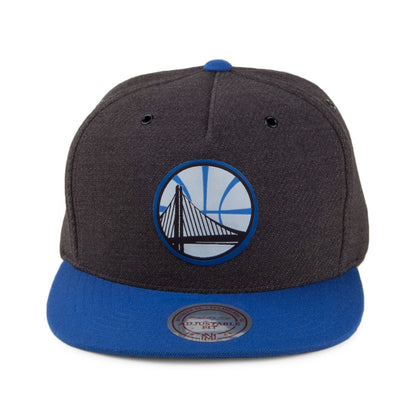 Casquette Snapback Woven Reflective Golden State Warriors charbon-bleu MITCHELL & NESS