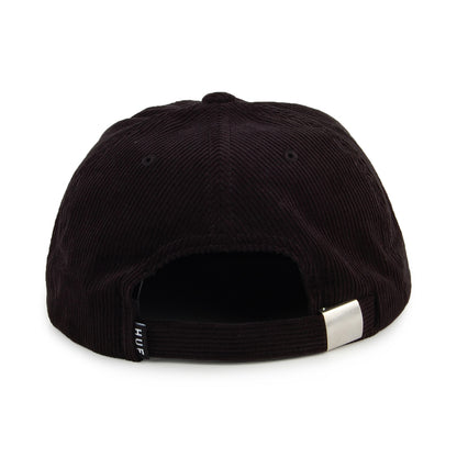 Casquette Strapback en Velours Côtelé Archive noir HUF