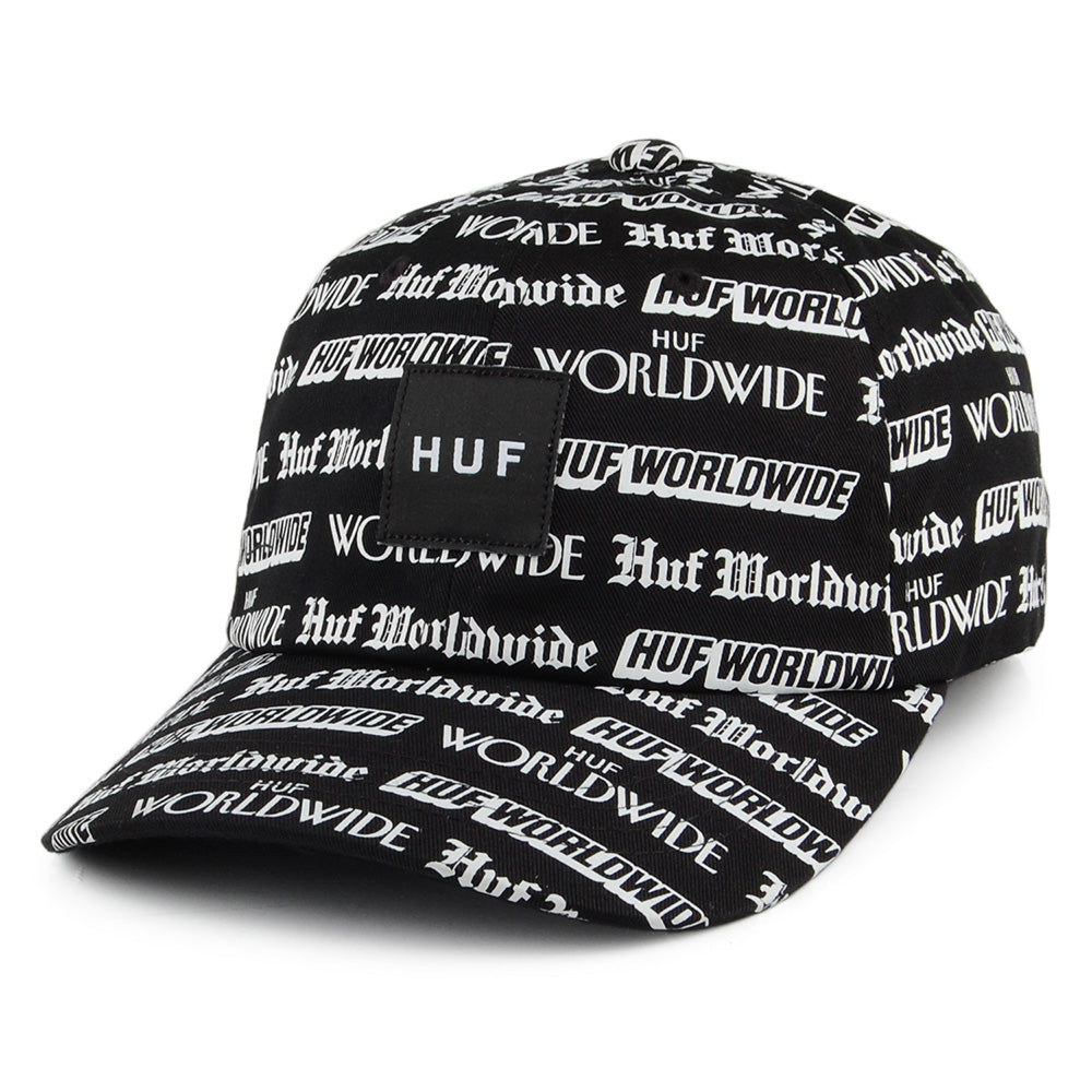 Casquette à Visière Incurvée Fake News noir HUF