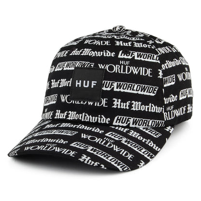 Casquette à Visière Incurvée Fake News noir HUF