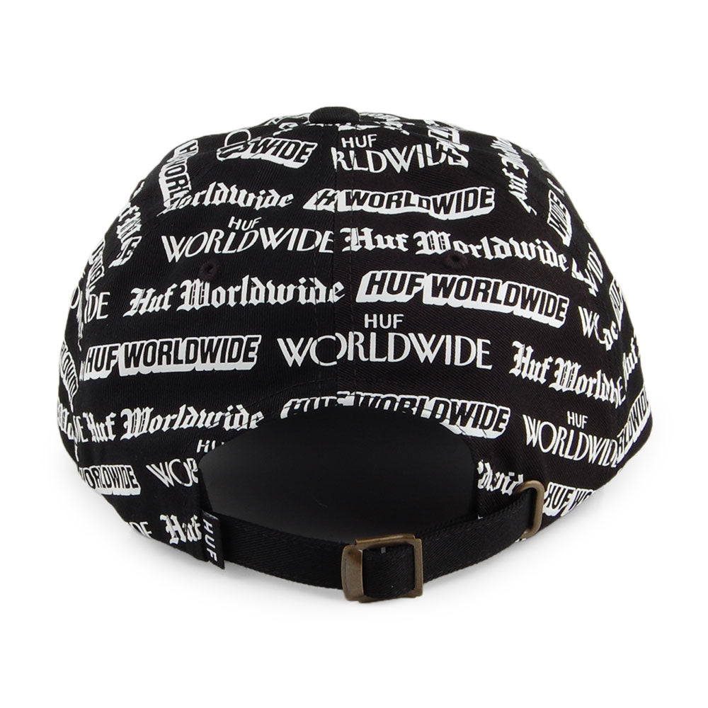 Casquette à Visière Incurvée Fake News noir HUF