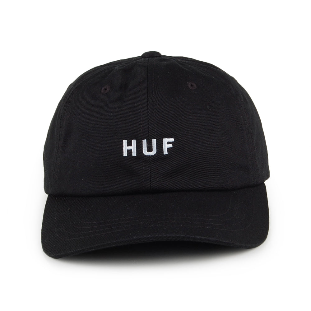 Casquette à Visière Incurvée en Coton Original Logo noir HUF
