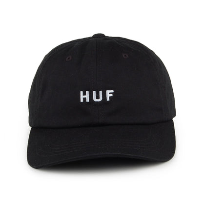 Casquette à Visière Incurvée en Coton Original Logo noir HUF