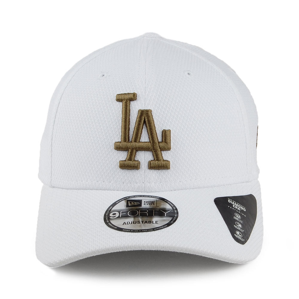 Casquette 9FORTY Diamond Era L.A. Dodgers blanc-olive NEW ERA