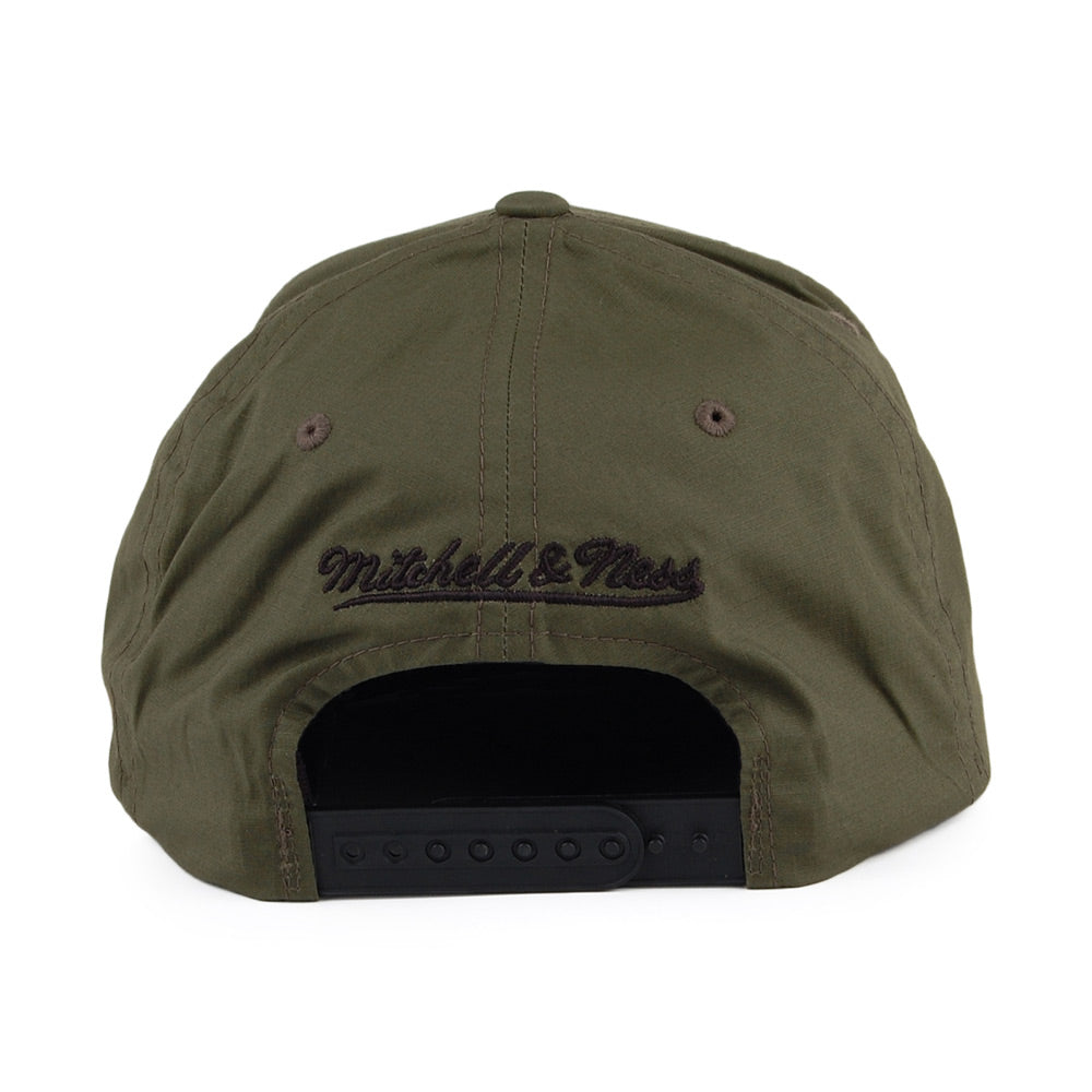 Casquette Snapback Ripstop Battle Boston Celtics vert militaire MITCHELL & NESS