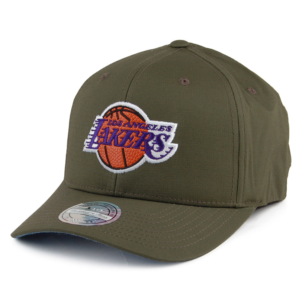 Casquette Snapback Ripstop Battle L.A. Lakers vert militaire MITCHELL & NESS