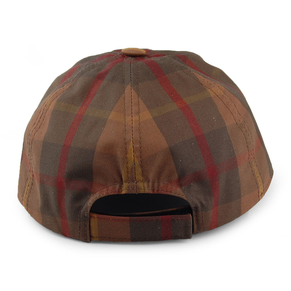 Casquette en Coton Ciré British Millerain marron-olive CITY SPORT